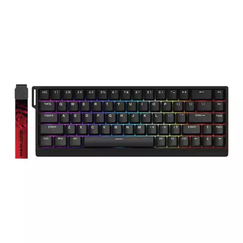 Madlions Professional Gaming Mechanical Keyboard MAD 68 HE RGB - 1K, Magnetic Amber Pro Switches - Black