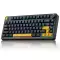 AULA F75 75% Wireless Mechanical Keyboard, Hot Swappable, Pre-Lubricated Gray Wood Switches, RGB Backlit Gaming Keyboard