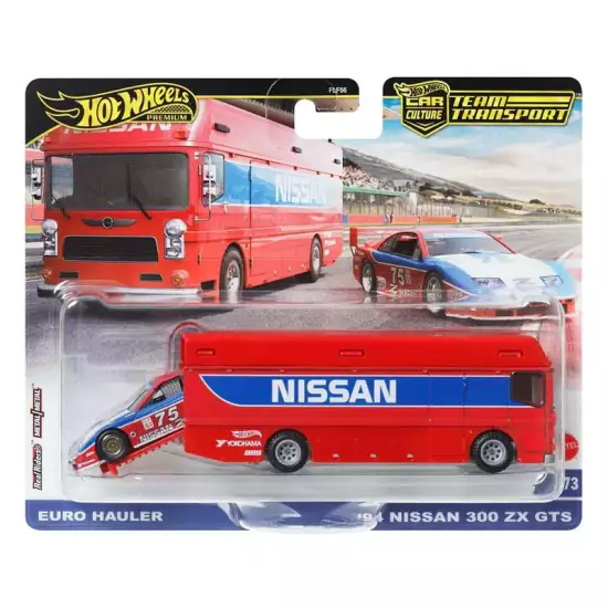 Hot Wheels Team Transport Nissan Euro Hauler and '94 300 ZX GTS, 1:64 Scale Hot Wheels Team Transport Nissan Euro Hauler and '94 300 ZX GTS, 1:64 Scale