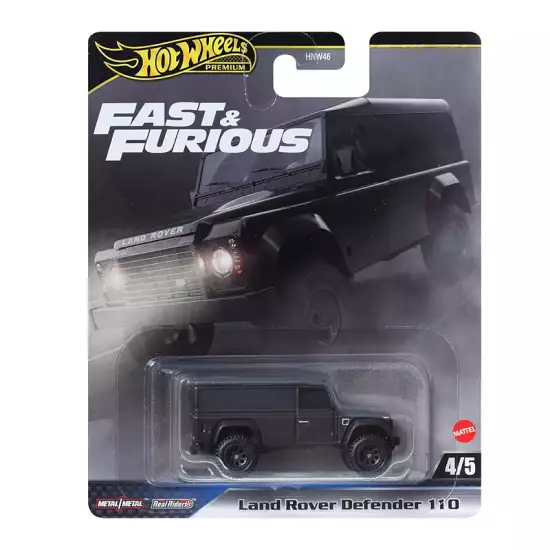 Hot Wheels Premium Fast & Furious Land Rover Defender 110 Kids Diecast Car JBL98 Hot Wheels Premium Fast & Furious Land Rover Defender 110 Kids Diecast Car JBL98