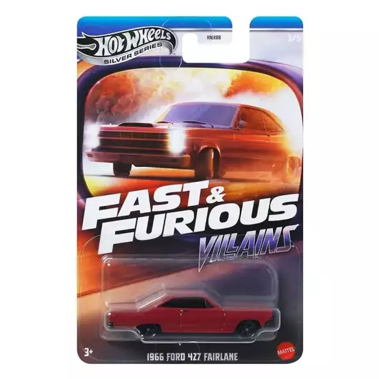 Hot Wheels Silver Series Fast & furious Villains - 1966 Ford 427 Fairlane Hot Wheels Silver Series Fast & furious Villains - 1966 Ford 427 Fairlane
