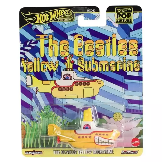 Hot Wheels Premium Pop Culture - The Beatles Yellow Submarine Hot Wheels Premium Pop Culture - The Beatles Yellow Submarine