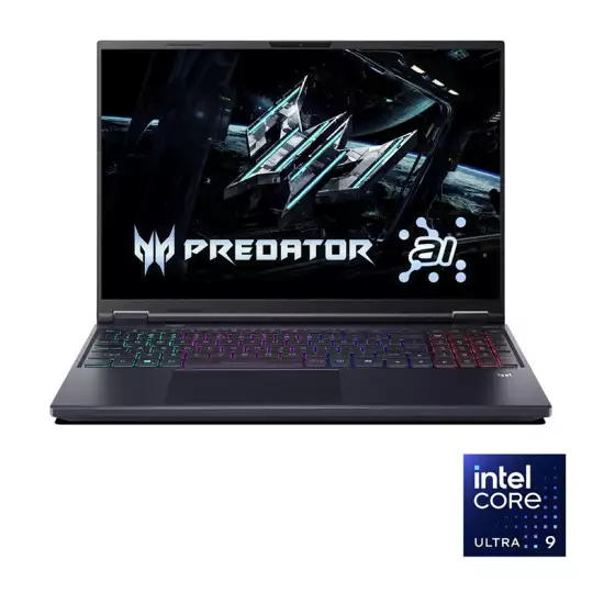 Acer Helios Neo 16 PHN16-73-90ZQ Laptop - Intel® Core™ Ultra 9-275HX - 32GB - 1TB SSD - NVIDIA® GeForce® RTX 5070 Ti 12GB - 16" QHD 240Hz - Win11 - Black