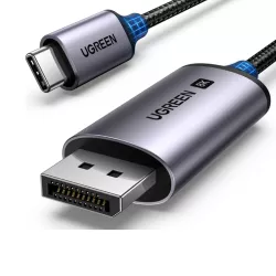 UGREEN USB C to DisplayPort 1.4 Cable 8K@60Hz 4K@240Hz Thunderbolt 4/3 to DisplayPort Cord USB C to DP 1.4 32.4 Gbps Alu Braided Compatible with MacBook Pro/Air, iPad, Mac Mini, Galaxy, XPS 15, 6.6FT - 25158