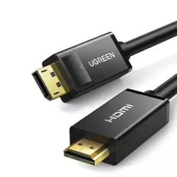 UGREEN DP to HDMI Cable, Gold Plated Displayport Male to HDMI Male Cable from PC Graphic Card to HDMI Monitors/Projector/HDTV at1080P@60Hz with Audio and Video (5M) 10204