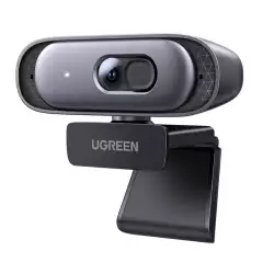 UGREEN Webcam 2K 30FPS Full HD, Webcam with Dual Microphone, 91° Field of View, Privacy Protection, Auto Focus, Automatic Light Correction, Stereo Sound, Plug & Play, PC Camera for Windows MacOS 35626 (Open Sealed)