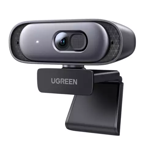 UGREEN Webcam 2K 30FPS Full HD, Webcam with Dual Microphone, 91° Field of View, Privacy Protection, Auto Focus, Automatic Light Correction, Stereo Sound, Plug & Play, PC Camera for Windows MacOS 35626