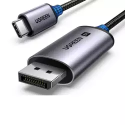 UGREEN USB C to DisplayPort 1.4 Cable 8K@60Hz 4K@240Hz Thunderbolt 4/3 to DisplayPort Cord USB C to DP 1.4 32.4 Gbps Alu Braided Compatible with MacBook Pro/Air, iPad, Mac Mini, Galaxy, XPS 15 3.3FT 25157