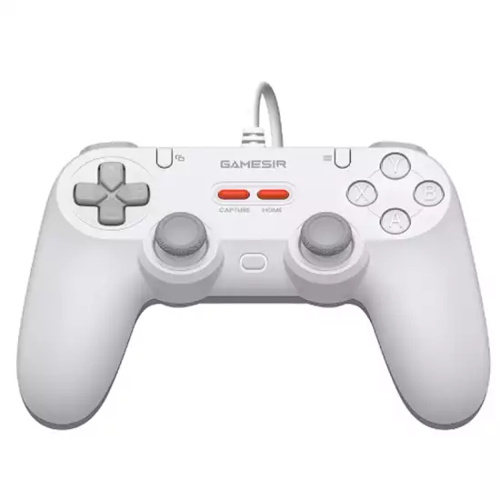 GameSir Tegenaria Lite Wired Symmetric Game Controller, Wired 1000Hz Polling Rate, Hall Effect Joysticks and 2 Remappable Buttons, Dual Vibration, Turbo, PC Gaming Controller, White| T3 LITE GameSir Tegenaria Lite Wired Symmetric Game Controller, Wired 1000Hz Polling Rate, Hall Effect Joysticks and 2 Remappable Buttons, Dual Vibration, Turbo, PC Gaming Controller, White| T3 LITE