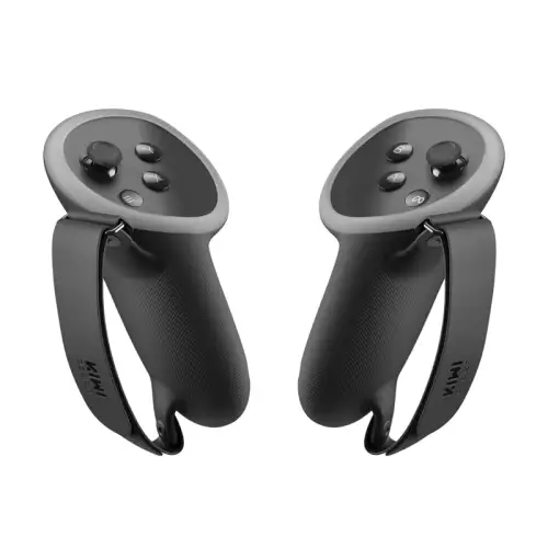 KIWI design Controller Grips Accessories Compatible with Meta Quest 3, Silicone Hand Grip Protector with Knuckle Straps