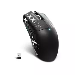 ATTACK SHARK X11SE Ultra-Light Wireless Gaming Mouse,22000 DPI,Tri-Modes BT5.2/Type-C Wired/2.4G,PixArt PAW3311 Gaming Sensor,5 Programmable Buttons for Laptop,PC,Mac Gamer(Black&Sticker)
