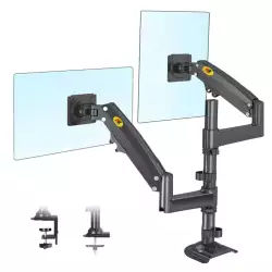 NB North Bayou H180 Dual Monitor Desk Mount Stand Full Motion Swivel – 2 Screens up to 32 – Load Capacity 9 Kg for Each Monitor