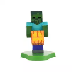 Exquisite Gaming: Holdems: Minecraft - Zombie - Earbud & Phone Holder, Cable Guys, 4" Mini Collectible with A Twist, Game Licensed Figure Stand Exquisite Gaming: Holdems: Minecraft - Zombie - Earbud & Phone Holder, Cable Guys, 4" Mini Collectible with A Twist, Game Licensed Figure Stand