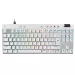 Logitech PRO X TKL RAPID Wired Mechanical Gaming Keyboard White | 920-013242