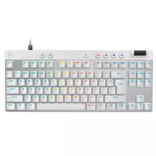 Logitech PRO X TKL RAPID Wired Mechanical Gaming Keyboard White | 920-013242