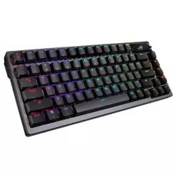 ASUS ROG Azoth 75 DIY Custom RGB Gaming Keyboard, OLED Display, Tri-mode Connection, Hot-Swappable ROG NX Red Switches & Keyboard Stabilizers, ABS Keycaps, ENG-ARAB Layout, Black | 90MP0316-BKCA00 ASUS ROG Azoth 75 DIY Custom RGB Gaming Keyboard, OLED Display, Tri-mode Connection, Hot-Swappable ROG NX Red Switches & Keyboard Stabilizers, ABS Keycaps, ENG-ARAB Layout, Black | 90MP0316-BKCA00