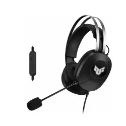ASUS TUF Gaming H1 Gen II Wired Gaming Headphones, 40mm Neodymium Magnet Essence Drivers, Virtual 7.1 Surround Sound, Unidirectional Pick-Up Pattern, Black | 90YH044B-BHUA00 ASUS TUF Gaming H1 Gen II Wired Gaming Headphones, 40mm Neodymium Magnet Essence Drivers, Virtual 7.1 Surround Sound, Unidirectional Pick-Up Pattern, Black | 90YH044B-BHUA00