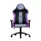 Cooler Master Caliber R3 Gaming Chair, Adjustable Lumbar Support, 180° Reclining, Reinforced Steel Frame, Memory Foam, Breathable PU, Class 4 Gas Lift, 2D Armrests, Black/Purple | CMI-GCR3-PR
