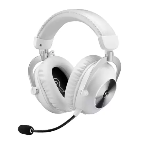 Logitech G PRO X 2 LIGHTSPEED Wireless Gaming Headset, Detachable Boom Mic, Bluetooth/USB/3.5mm Aux, for PC, PS5, PS4, Nintendo Switch White | 981-001270 / 981-001269