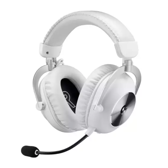 Logitech G PRO X 2 LIGHTSPEED Wireless Gaming Headset, Detachable Boom Mic, Bluetooth/USB/3.5mm Aux, for PC, PS5, PS4, Nintendo Switch White | 981-001270 / 981-001269
