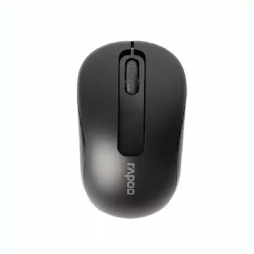 Rapoo Wireless Mouse M10 Plus, Reliable 2.4 GHz Wireless Connection - Black