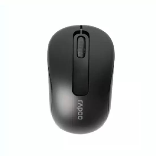 Rapoo Wireless Mouse M10 Plus, Reliable 2.4 GHz Wireless Connection - Black