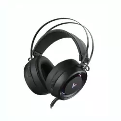 Rapoo VH500C Desktop Computer 7.1 Channel RGB Luminous Game Headset with Short Microphone, Cable Length: 2.2m(Black)
