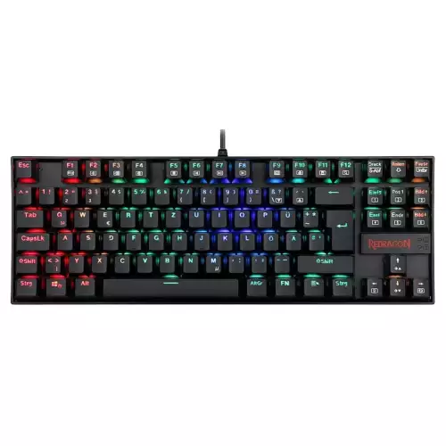 Redragon Kumara Mechanical Gaming Keyboard , Wired , RGB Led Backlit , Black , K552RGB-1