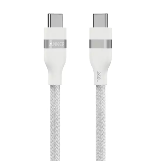 Anker USB-C to USB-C Cable 3ft 240W - White | A82E2H21