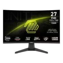 MSI MAG 276CF E20 Gaming Monitor, 27 INCH Rapid VA Display, FHD Resolution, 200Hz Refresh Rate, 0.5ms (GtG) Response Time, AMD FreeSync Premium Technology, 1.07b Color Display, Black | 9S6-3CE11M-030