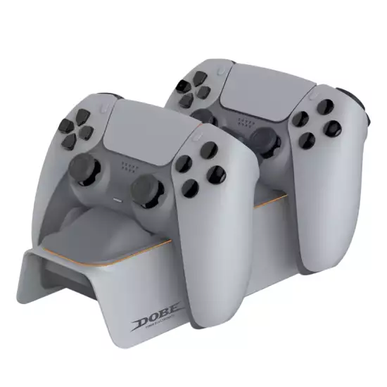 DOBE Dual Charging Dock for PS5 Controllers - Grey