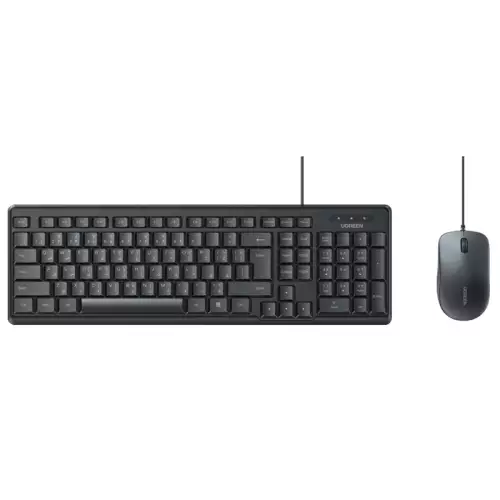 UGREEN Wired Membrane keyboard & Mouse Combo Black- 55915 (Open Sealed)