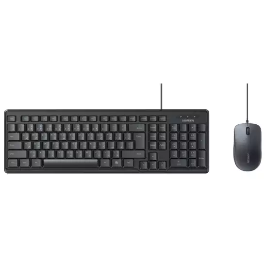 UGREEN Wired Membrane keyboard & Mouse Combo Black- 55915 (Open Sealed)