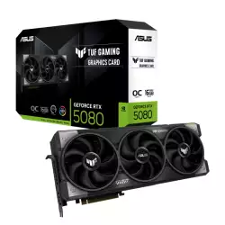 ASUS TUF Gaming GeForce RTX™ 5080 16GB GDDR7 OC Edition Graphics Card - PCI Express 5.0 - 1858 TOPs AI Performance - 10752 CUDA Cores - 30 Gbps Memory Speed - 256-bit Interface - 3 x DisplayPort 2.1b & 2 x HDMI 2.1b - Aura Sync ARGB