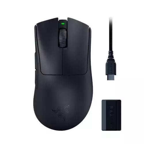Razer DeathAdder V3 Pro Wireless Gaming Mouse – Black | RZ01-04630100-R3G1