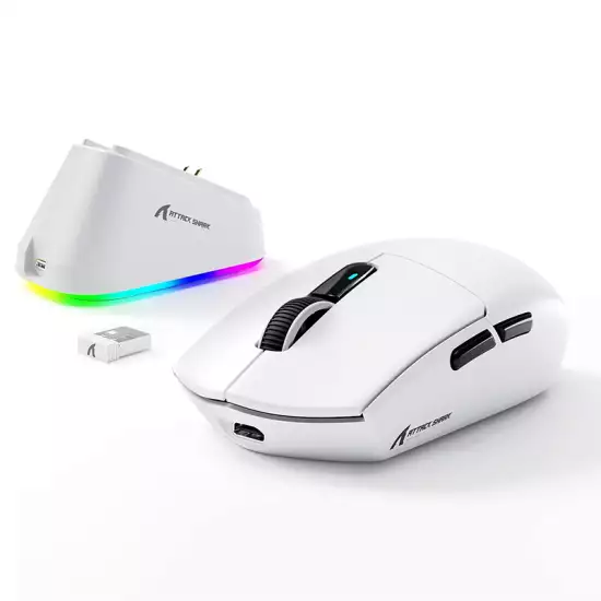 ATTACK SHARK G3PRO 2.4Ghz Wireless Gaming Mouse RGB Charging Dock 2.4Ghz/BT/USB-C Switch Over 100 Hrs Ultra Lightweight 59g 500mAh High Capacity Battery 25000DPI 1000hz BK52820 Set Sole Web Driver ATTACK SHARK G3PRO 2.4Ghz Wireless Gaming Mouse RGB Charging Dock 2.4Ghz/BT/USB-C Switch Over 100 Hrs Ultra Lightweight 59g 500mAh High Capacity Battery 25000DPI 1000hz BK52820 Set Sole Web Driver