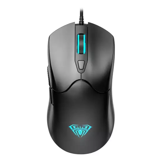 Aula S13 1200/1800 / 2400 / 3600DPI Adjustable RGB Optical Wired Gaming Mouse - Black Aula S13 1200/1800 / 2400 / 3600DPI Adjustable RGB Optical Wired Gaming Mouse - Black