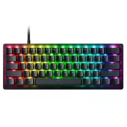 Razer Huntsman V3 Pro 60% Mini Gaming Mechanical Keyboard, Analog Optical Switch Gen-2, Doubleshot PBT Keycaps, N-key Rollover, Anti-Ghosting, Detachable Type-C, ENG Layout, Black | RZ03-04990100-R3M1