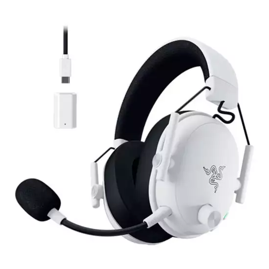 Razer Blackshark V3 Wireless Gaming Headset White Razer Blackshark V3 Wireless Gaming Headset White