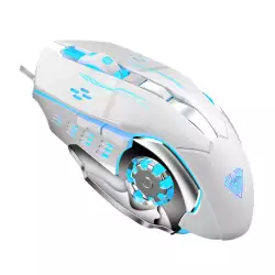 Aula S20 3200 Dpi LED Macro Gaming Mouse - White Aula S20 3200 Dpi LED Macro Gaming Mouse - White