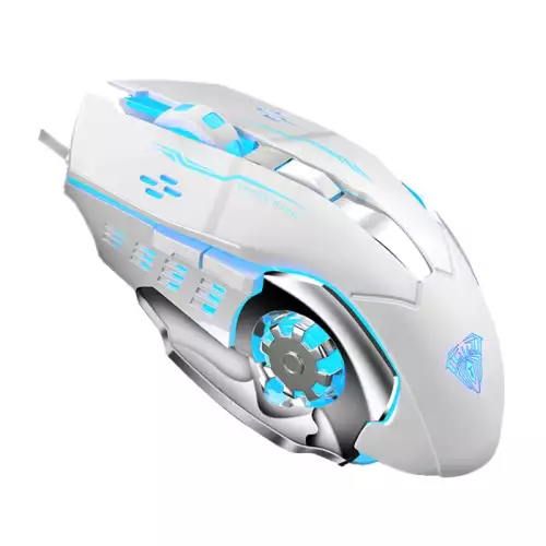 Aula S20 3200 Dpi LED Macro Gaming Mouse - White