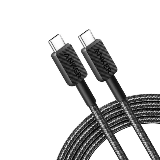 Anker Cable 322 USB-C to USB-C Cable 60W 6ft - Black | A81F6H11 ( Open Sealed ) Anker Cable 322 USB-C to USB-C Cable 60W 6ft - Black | A81F6H11 ( Open Sealed )