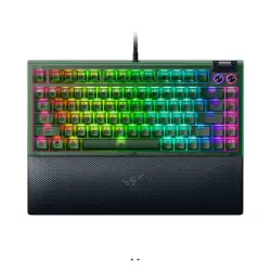 RAZER BLACKWIDOW V4 75% ORANGE SW RGB Hot-Swappable Wired Mechanical Gaming Keyboard with Comfortable Wrist Rest -Black RZ03-05000100-R3M1