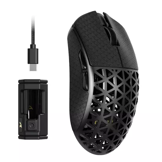 ATTACK SHARK R5 Ultra Carbon Fiber Hyperspeed Wireless Gaming Mouse Black