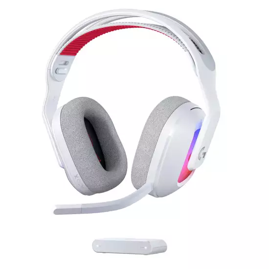 Logitech G Astro A20 X LIGHTSPEED Wireless Gaming Headset for PS5, Xbox, Switch, PC with 2-system PLAYSYNC Audio, Bluetooth, LIGHTSYNC RGB, and 48 kHz Boom Mic - White Logitech G Astro A20 X LIGHTSPEED Wireless Gaming Headset for PS5, Xbox, Switch, PC with 2-system PLAYSYNC Audio, Bluetooth, LIGHTSYNC RGB, and 48 kHz Boom Mic - White