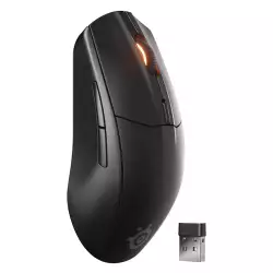 SteelSeries Rival 3 Wireless Gen 2 Gaming Mouse 2.4GHz and Bluetooth 18000 DPI TrueMove Air Optical Sensor 60 Million Click Durability Light-Weight 100% PTFE Feet - Black