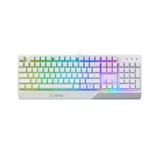 MSI Vigor GK30 Plunger Switch RGB Arabic White Wired Mechanical Feel Gaming Keyboard