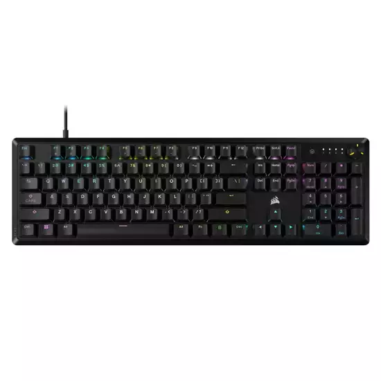 CORSAIR K70 CORE RGB Mechanical Gaming Keyboard Without Palmrest - Black