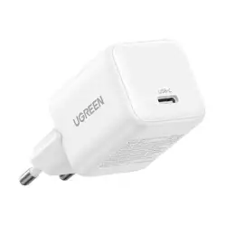 UGREEN X513 30W 1C GaN Wall Charger – USB-C Fast Charging Adapter (Model 65009) – White UGREEN X513 30W 1C GaN Wall Charger – USB-C Fast Charging Adapter (Model 65009) – White
