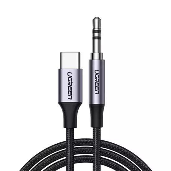 Ugreen cable USB C - mini jack 3.5mm 1m Gray (AV143) P/N 30633